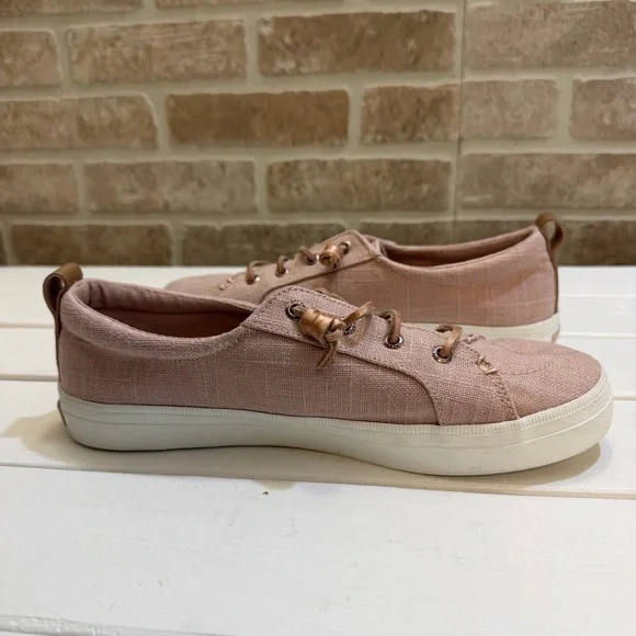 Sperry Women's Crest Vibe Two Tone Rose Sneakers Size 8.5 - Picture 6 of 10